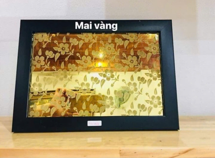 TẤM INOX HOA VĂN MAI VÀNG