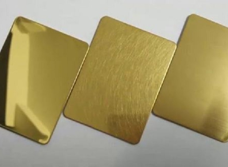 TẤM INOX VÂN CÁT VÀNG