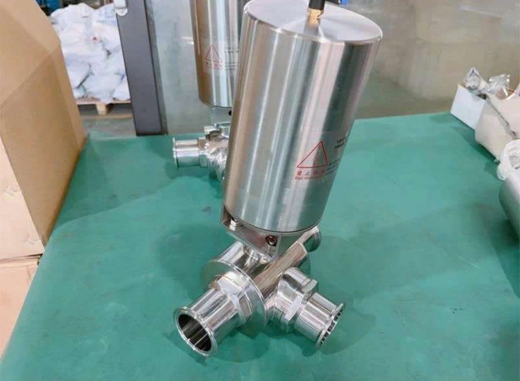 VAN BI INOX VI SINH ĐIỀU KHIỂN KHÍ NÉN- Pneumatic Ball Valves