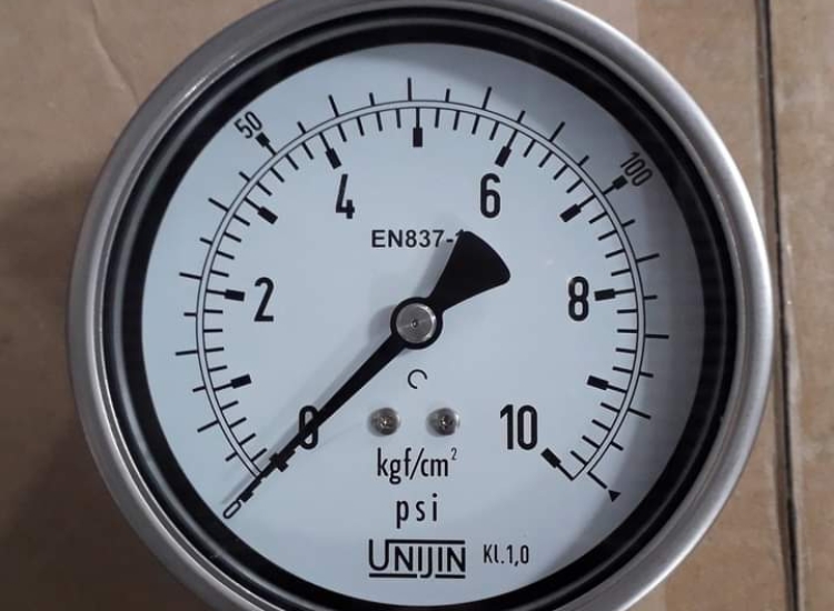 ĐỒNG HỒ ÁP SUẤT CHÂN SAU MẶT 65 | UNIJIN | P252(D)/ UNIJIN PRESSURE GAUGE P252