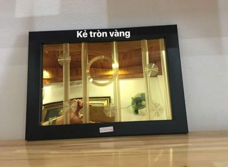 TẤM INOX HOA VĂN KẺ TRÒN VÀNG