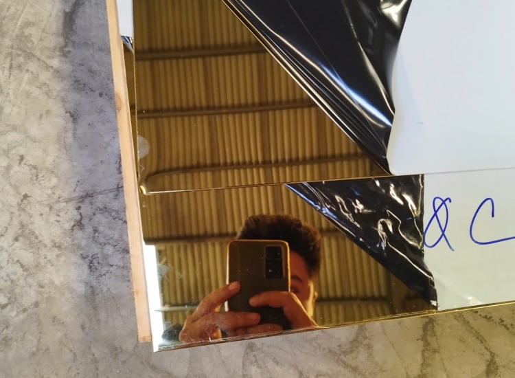 TẤM INOX VÀNG GƯƠNG BÓNG 8K